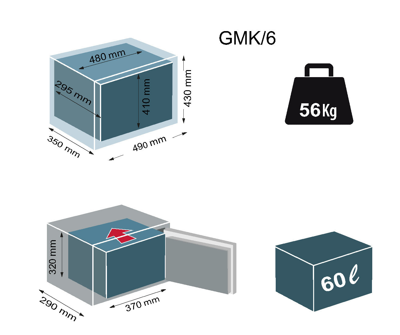 Technomax GMK/6-S2 Keylocking Safe